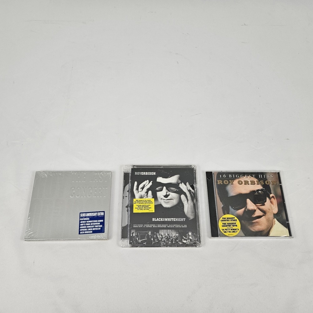 Roy Orbison Concert Greatest Hits CDs And DVD Sealed Lot Of 3 New